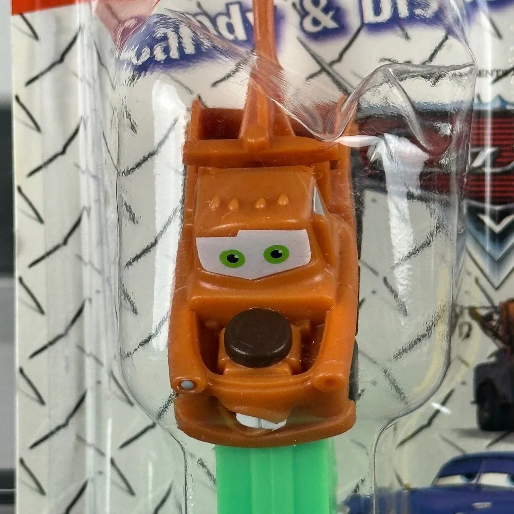 Disney Pixar Cars PEZ Dispensers Lightning McQueen & Mater Set New with Candy